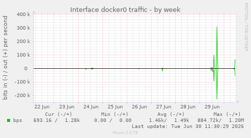 Interface docker0 traffic