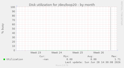 Disk utilization for /dev/loop20