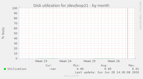 Disk utilization for /dev/loop21