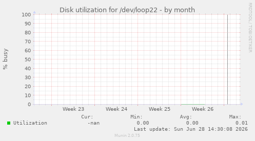 Disk utilization for /dev/loop22
