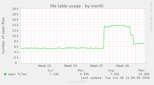 File table usage